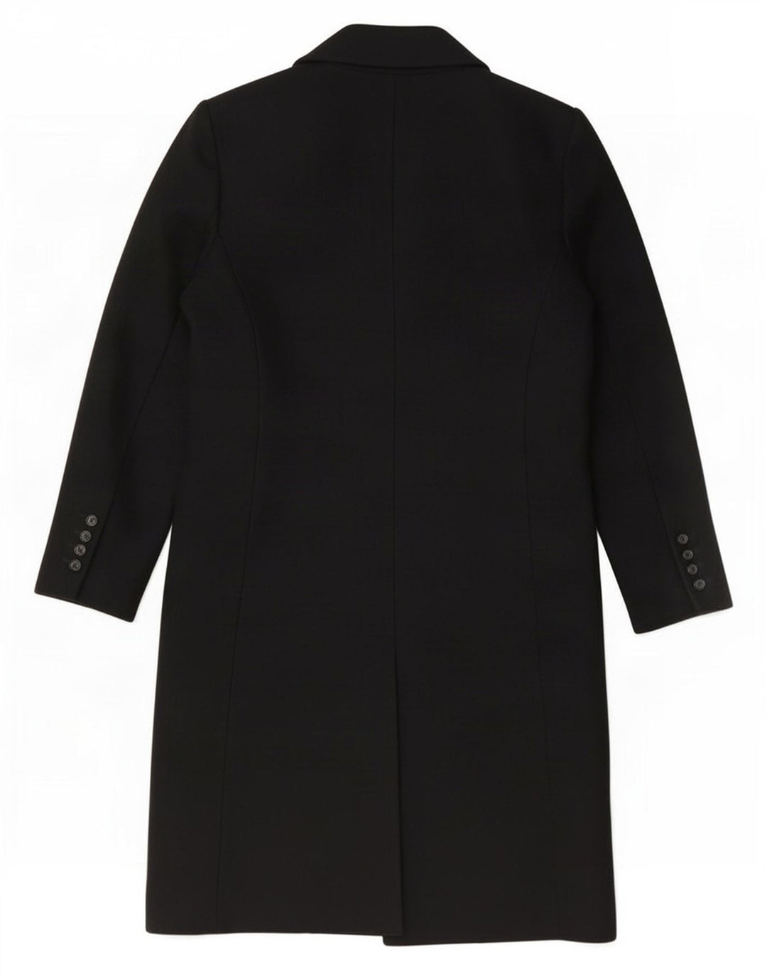 Zara Dobbeltradet Frakke UK 14 Medium Sort Polyester