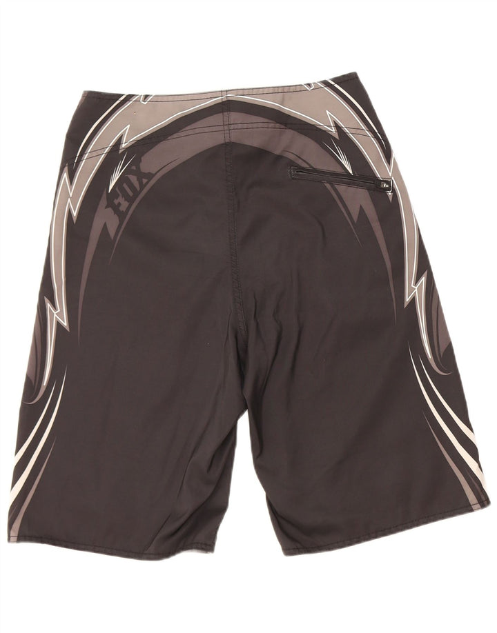 Fox Herre grafiske svømmeshorts mellemgrå Colourblock Polyester