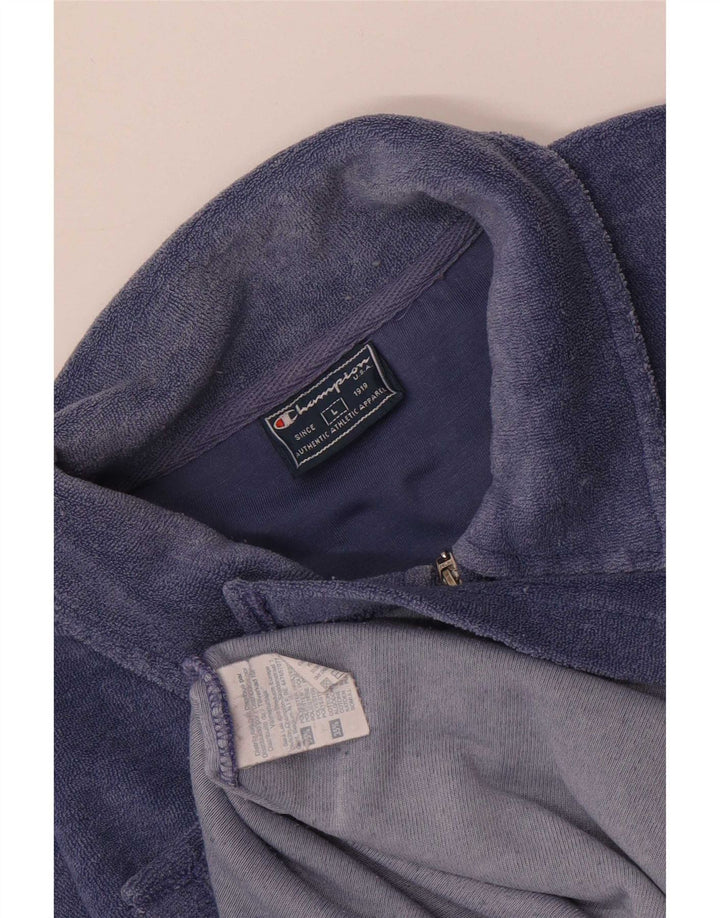 Champion Herre Velvet Polo Shirt Stor Blå Polyester