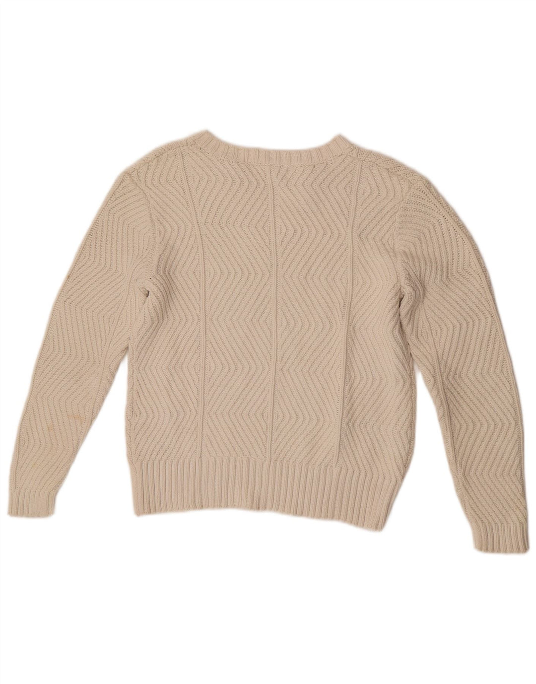 Marks & Spencer Dame V-hals sweater UK 10 Small Off White