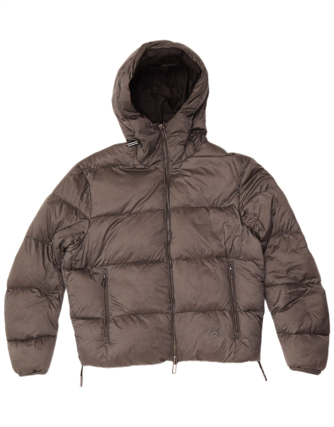 Emporio Armani Herre hættepolstret jakke IT 50 Medium Grå Polyamid