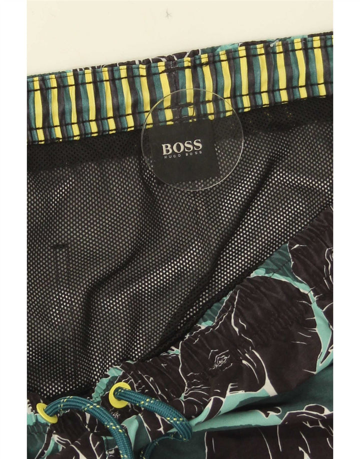 Hugo Boss Badeshorts til mænd Medium Green Animal Print