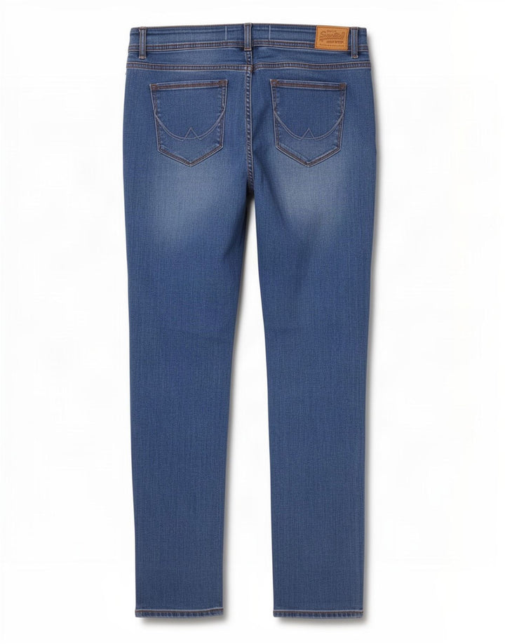 Superdry Dame Imogen Slim Jeans W32 L30 Blå Bomuld