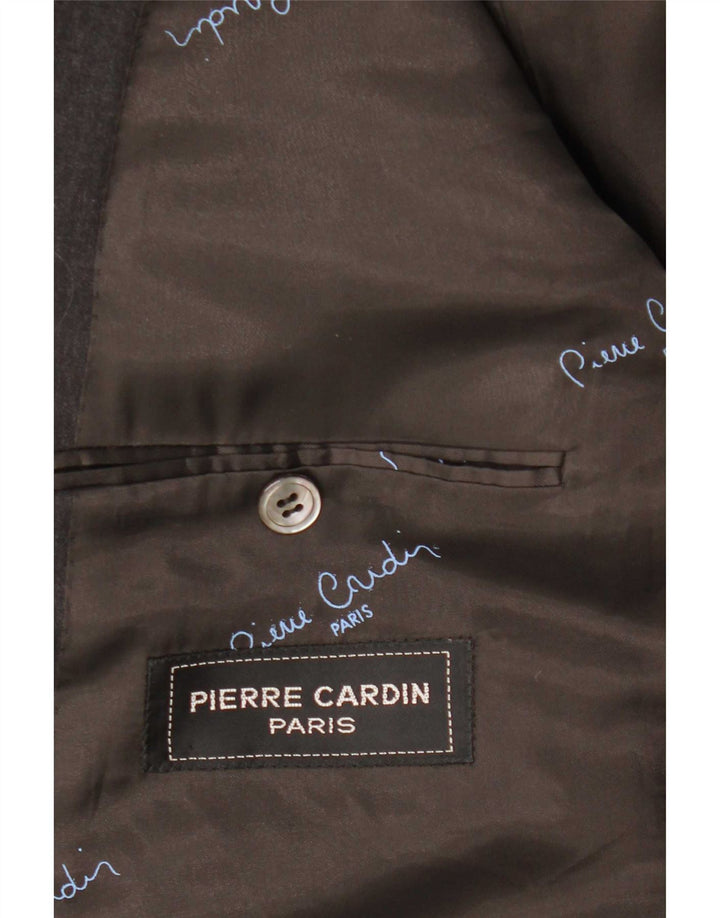 Pierre Cardin Herre Double Breasted Blazer Jacket UK 40 Large Grey
