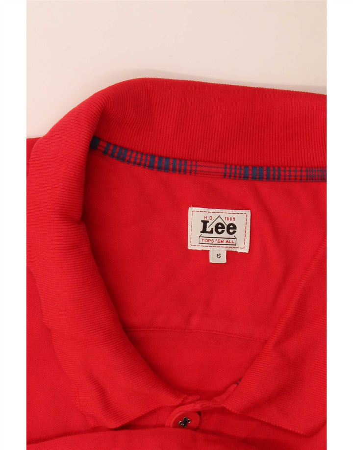Lee Dame Polo Shirt UK 8 Lille Rød
