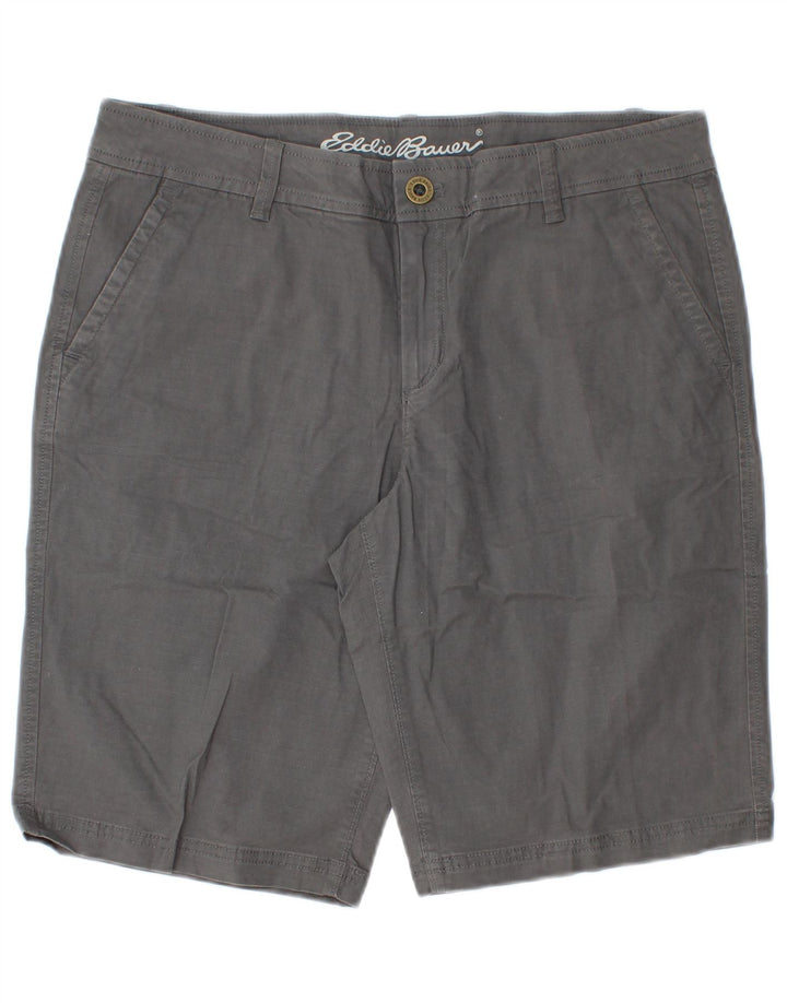 Eddie Bauer Chino Shorts til kvinder US 8 Medium W32 Grå Bomuld