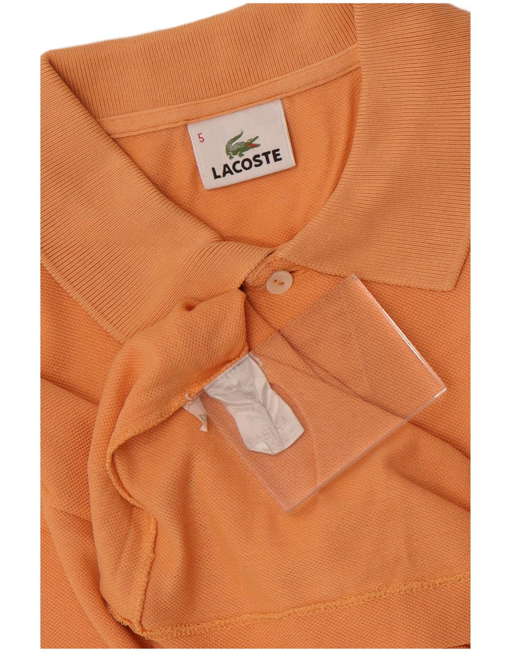 Lacoste Herre poloskjorte str. 5 Large Orange Bomuld