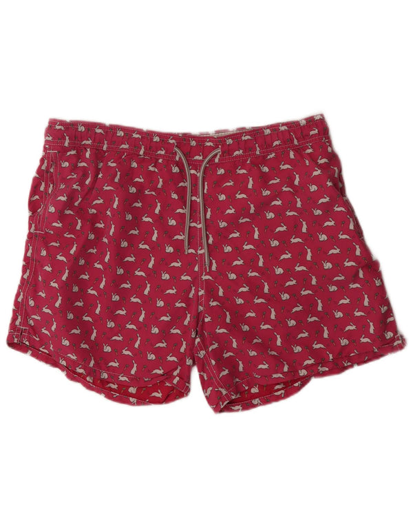 MC2 SAINT BARTH Grafiske badeshorts til mænd XL Pink Animal Print Beach