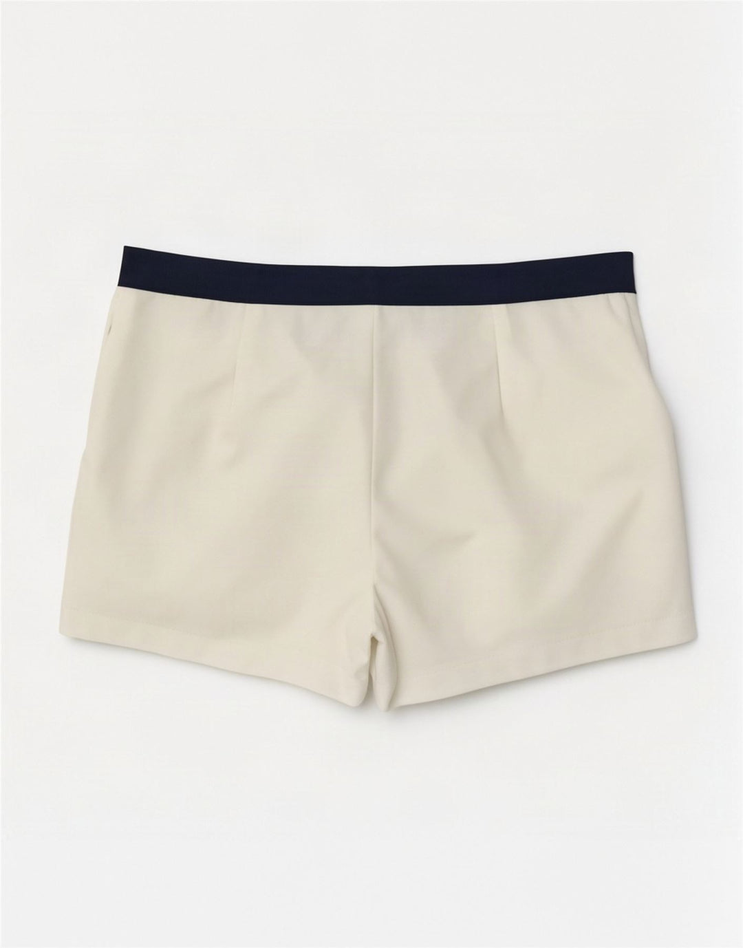 Vintage Herre Casual Shorts IT 50 Large W30 White Colourblock Polyester