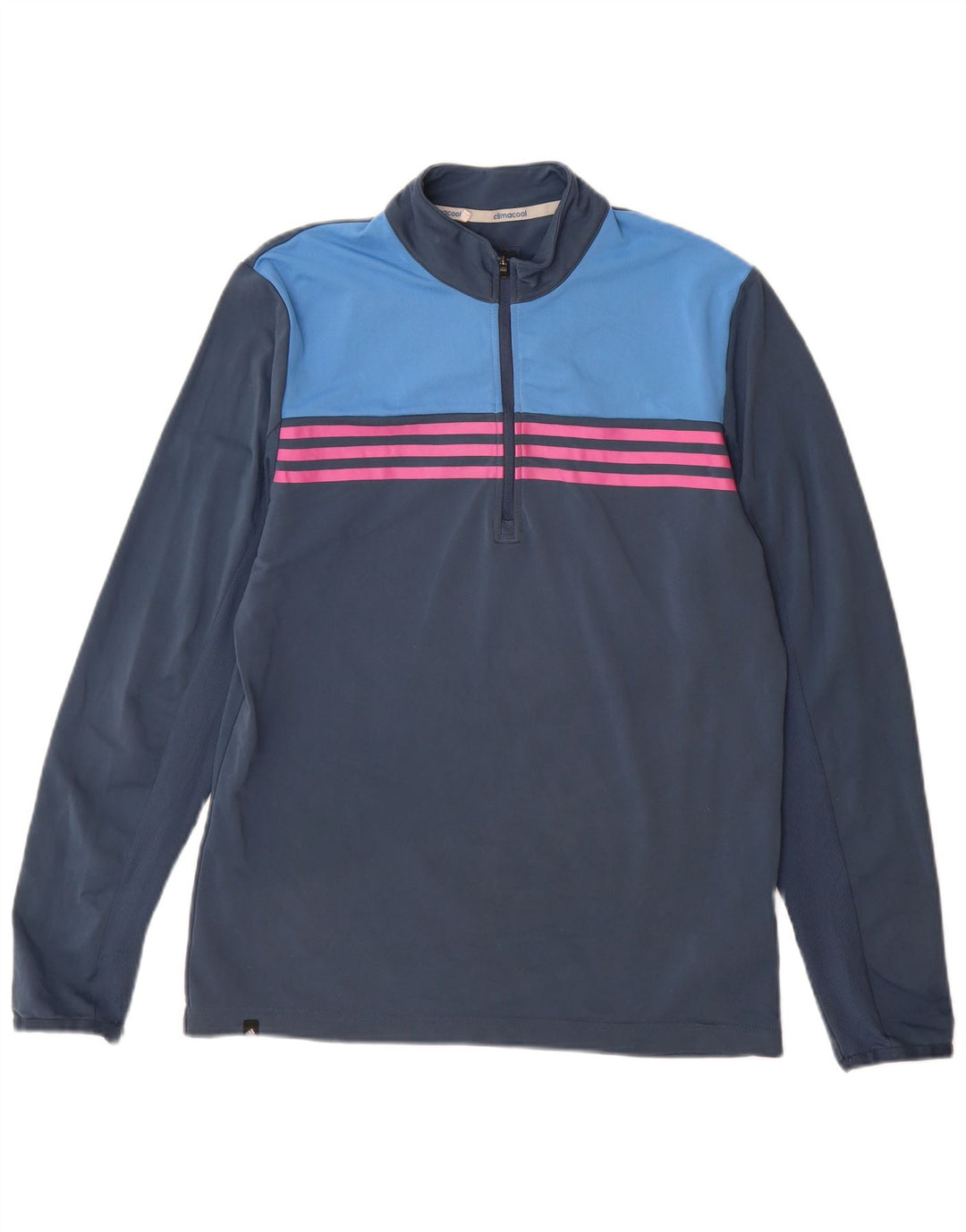 Adidas Herre Climacool Pullover Træningsdragt Top Small Navy Blue Colourblock