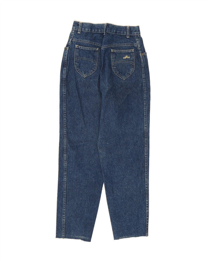 CHIC Womens High Waist Tapered Jeans US 6/7 Medium W26 L27 Blue Vintage Chic and Second-Hand Chic from Messina Hembry 