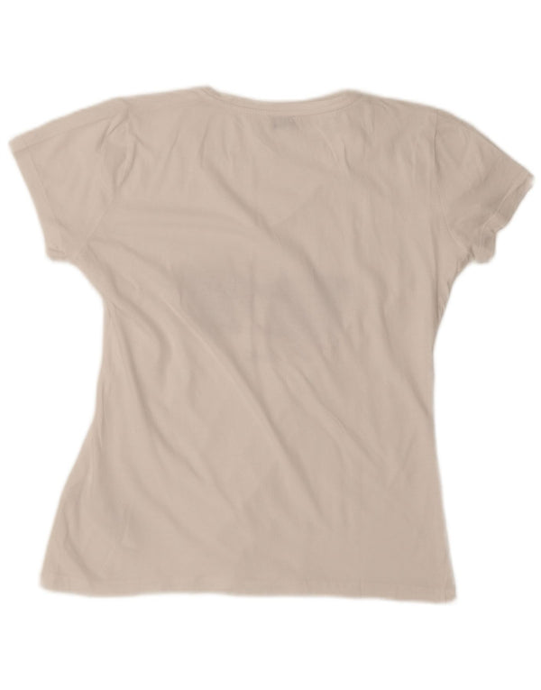 Liu Jo Womens Graphic T-Shirt Top UK 16 Large White Cotton