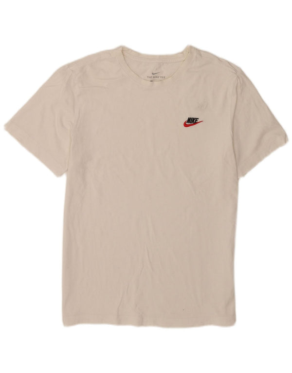 Nike T-shirt top mellem mænd, hvid bomuld