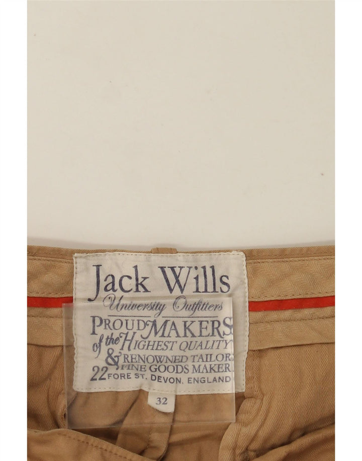 JACK WILLS Chino Shorts til mænd W32 Medium Beige Bomuld