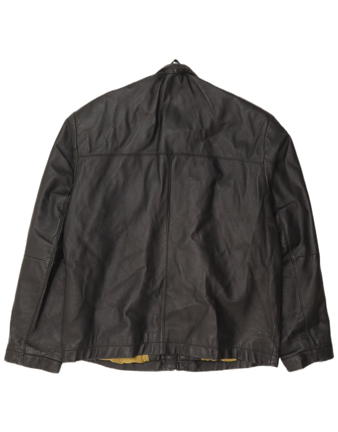 Pierre Cardin Bomber læderjakke til mænd UK 40 Large Black