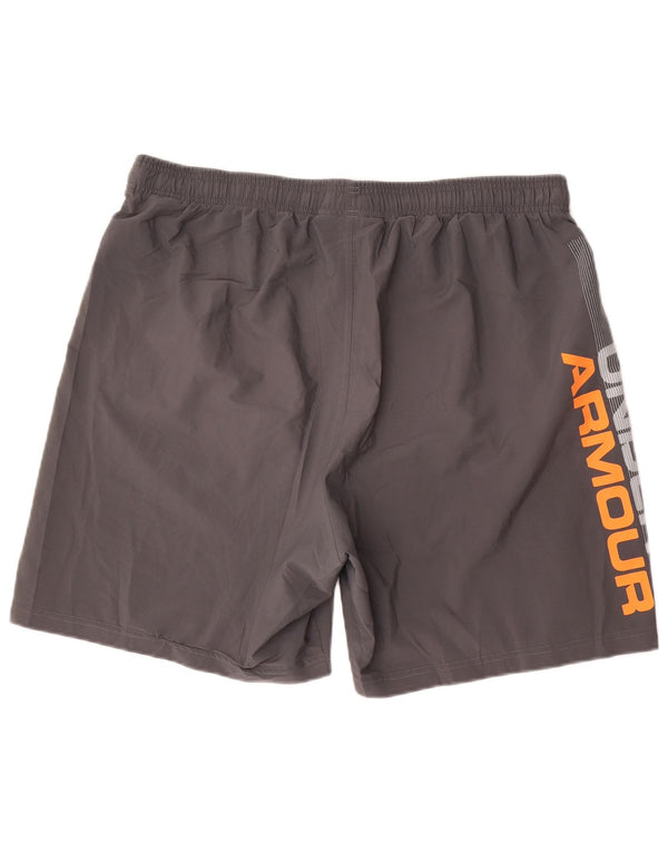 Under Armour Herre grafiske sportsshorts XL Grå