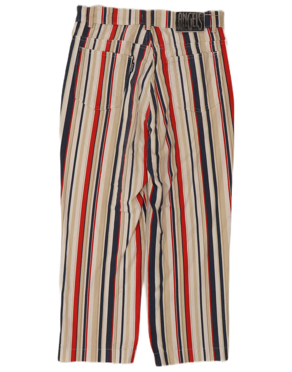 ANGELS Cropped Jeans til kvinder EU 38 Medium W28 L25 Flerfarvet stribet