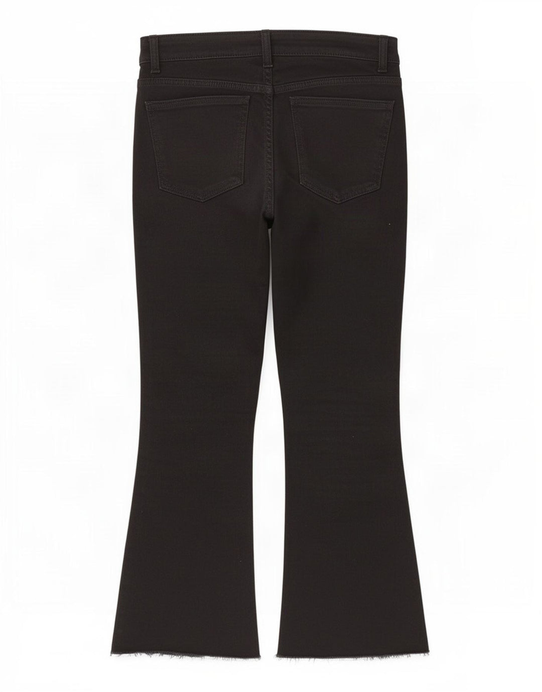 Zara Dame Crop Bootcut Jeans EU 40 Medium W30 L25 Sort