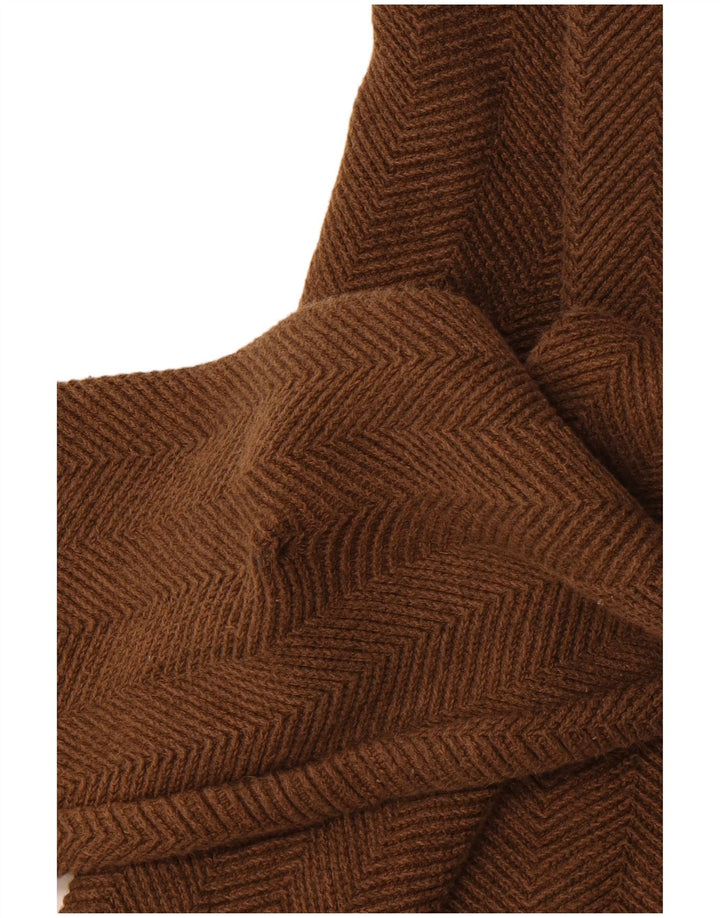 CHAPS Mens Crew Neck Jumper Sweater 2XL Brown Cotton