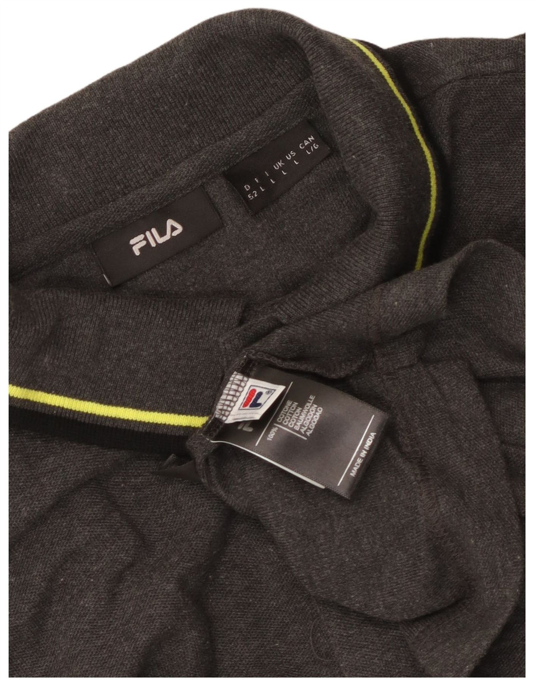 Fila Poloskjorte til mænd Stor Grå Bomuld