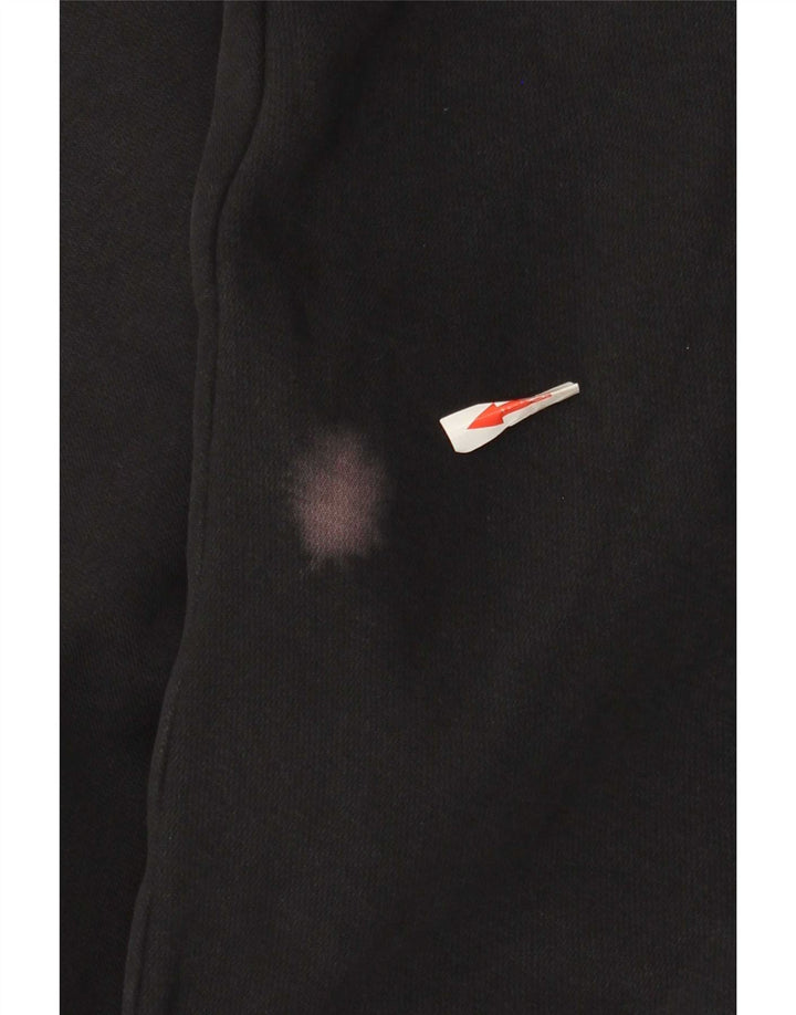 Nike Womens Crop Oversized Sweatshirt Jumper UK 14 Medium Sort Bomuld