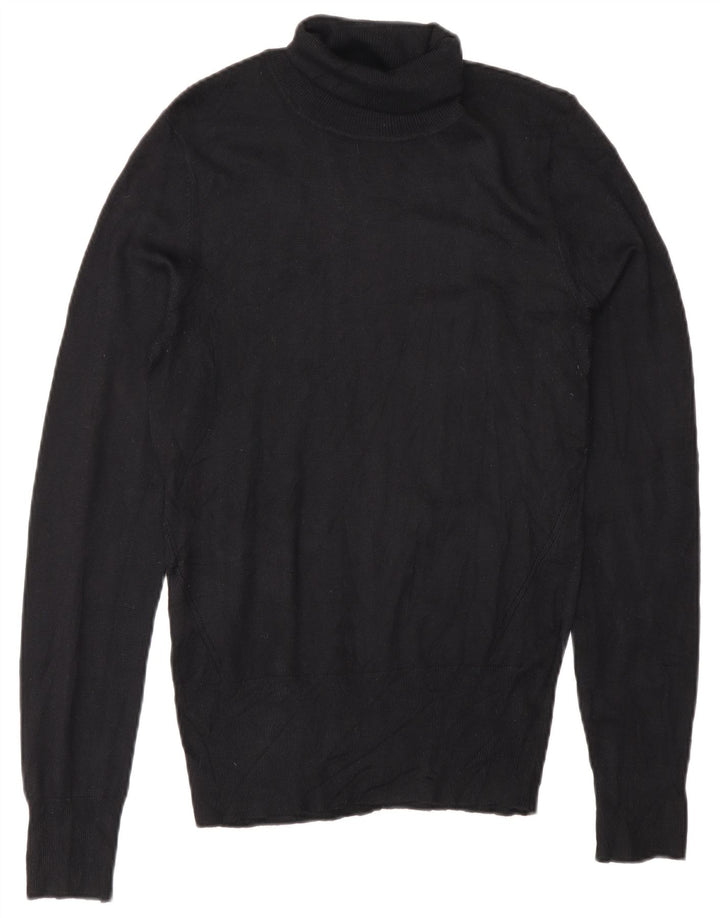 Oasis Dame Rullehals Sweater UK 10 Small Black Viscose