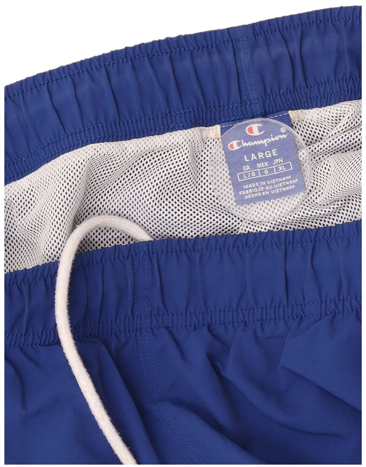 Champion Herre grafisk træningsdragt Bukser Joggers Large Blue Colourblock