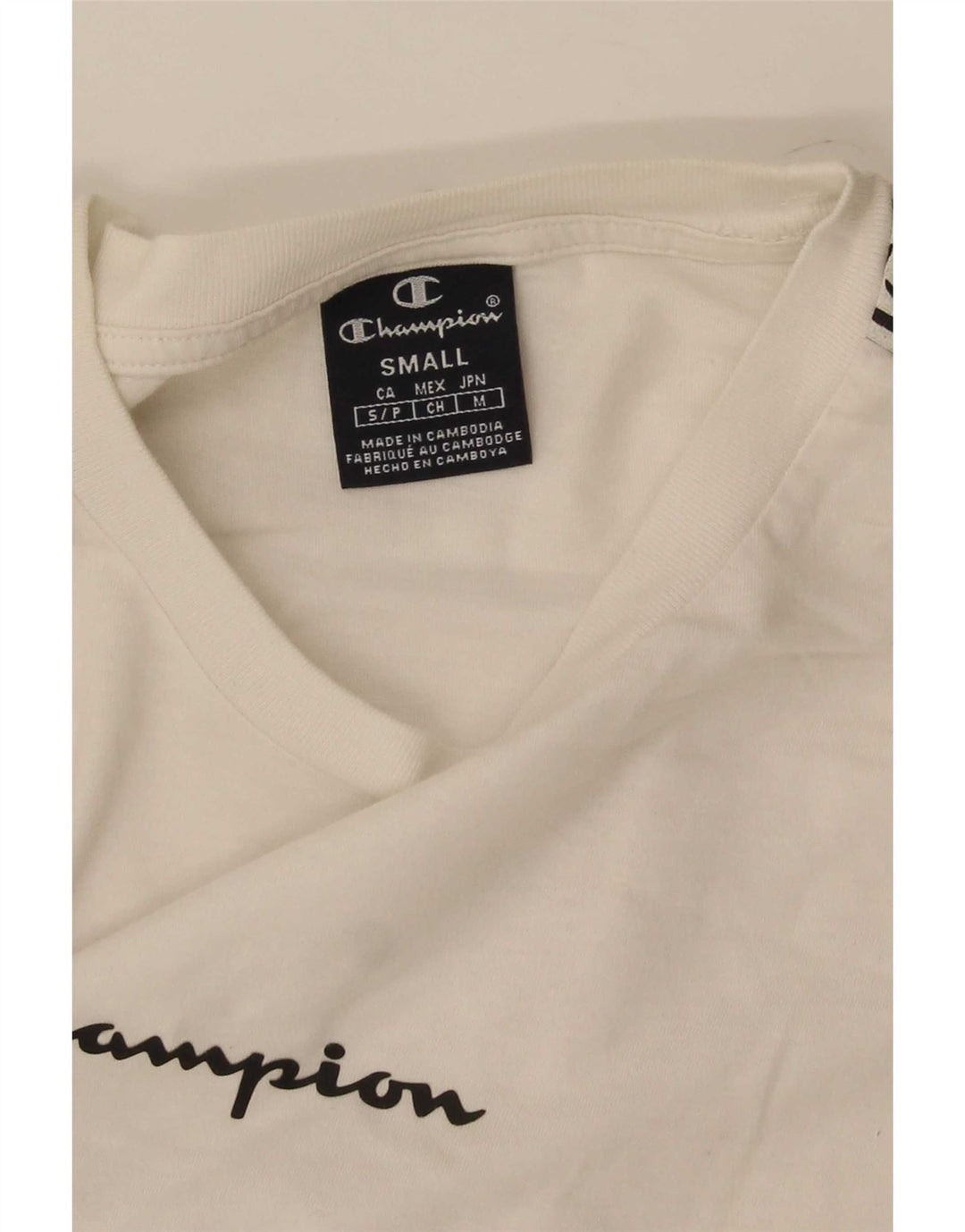 Champion Herre grafisk T-shirt Top Lille hvid Colourblock