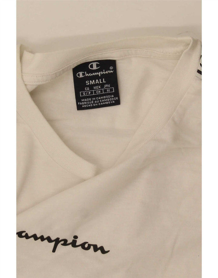 Champion Herre grafisk T-shirt Top Lille hvid Colourblock