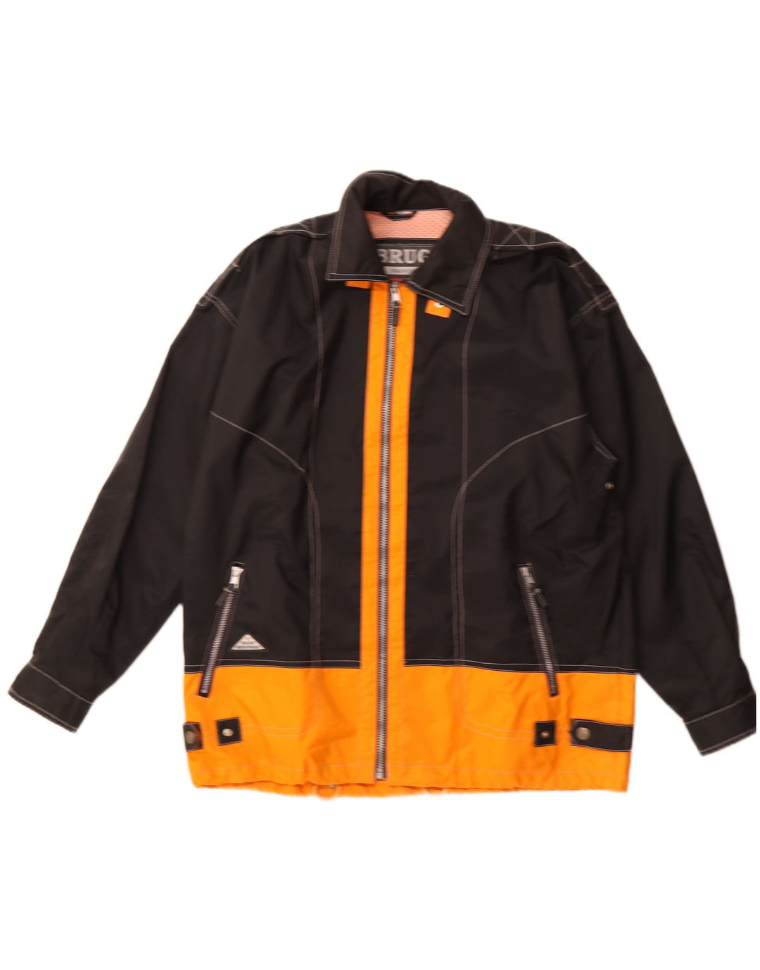 Brugi Regnjakke til mænd IT 54 2XL Sort Colourblock