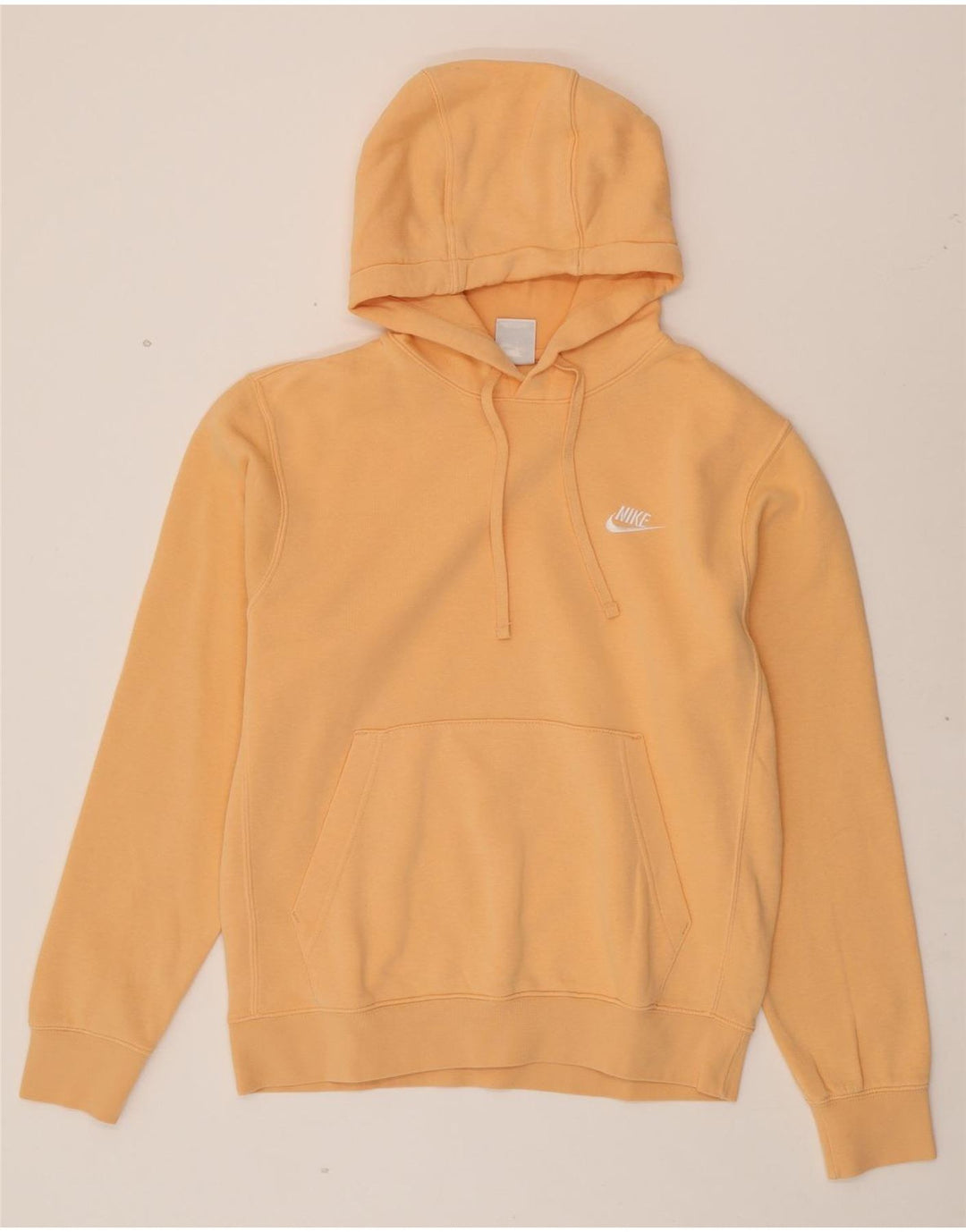 NIKE Mens Hoodie Jumper Small Orange Cotton Vintage Nike and Second-Hand Nike from Messina Hembry 