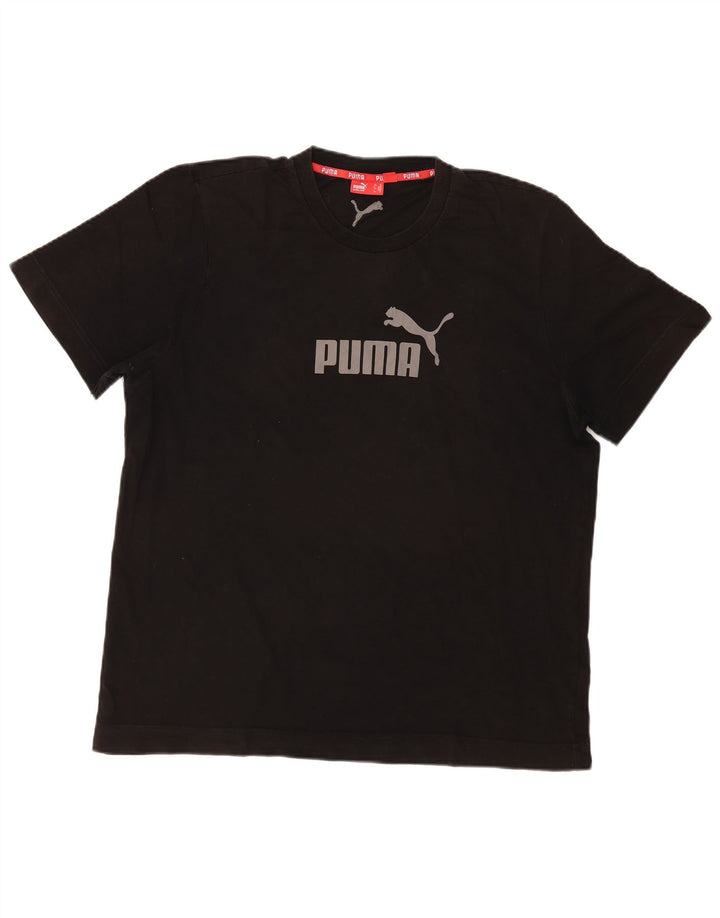Puma Herre Grafisk T-Shirt Top XL Sort Bomuld