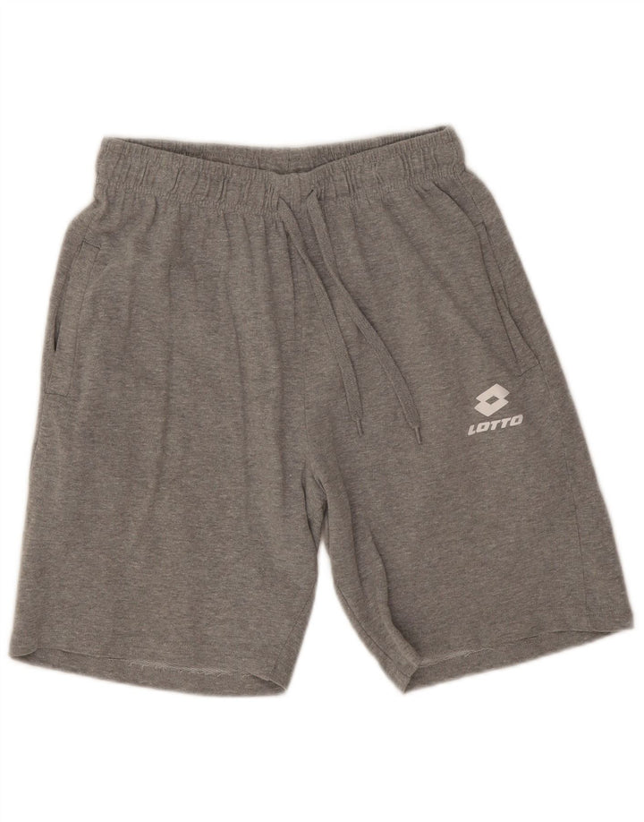 Lotto Herre Sportshorts Stor Grå Flecked Bomuld