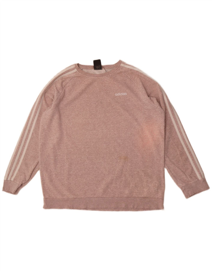 Adidas Sweatshirt-trøje til mænd Large Pink Bomuld