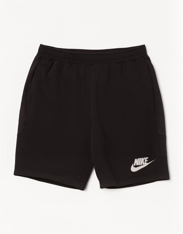 Nike Herre grafiske sportsshorts store sorte bomuld