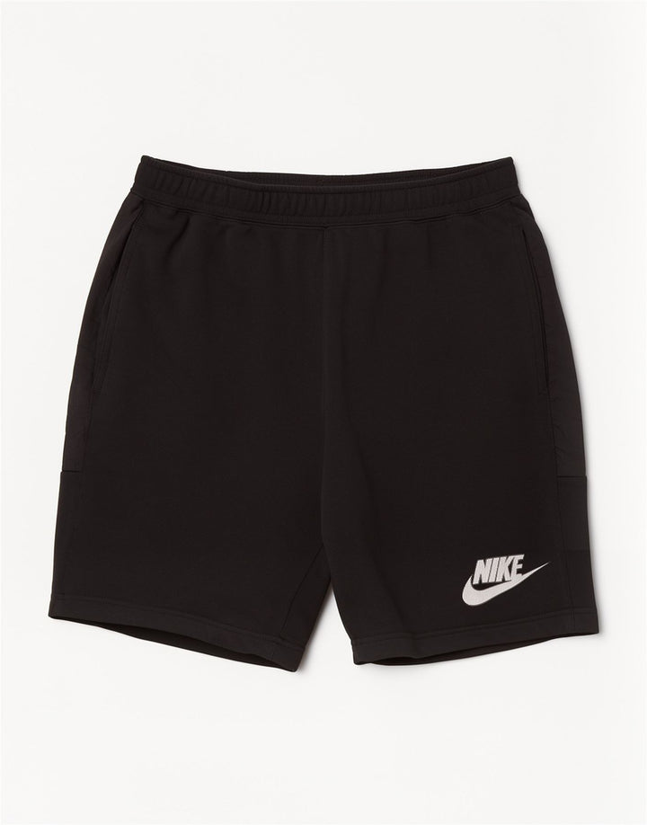 Nike Herre grafiske sportsshorts store sorte bomuld