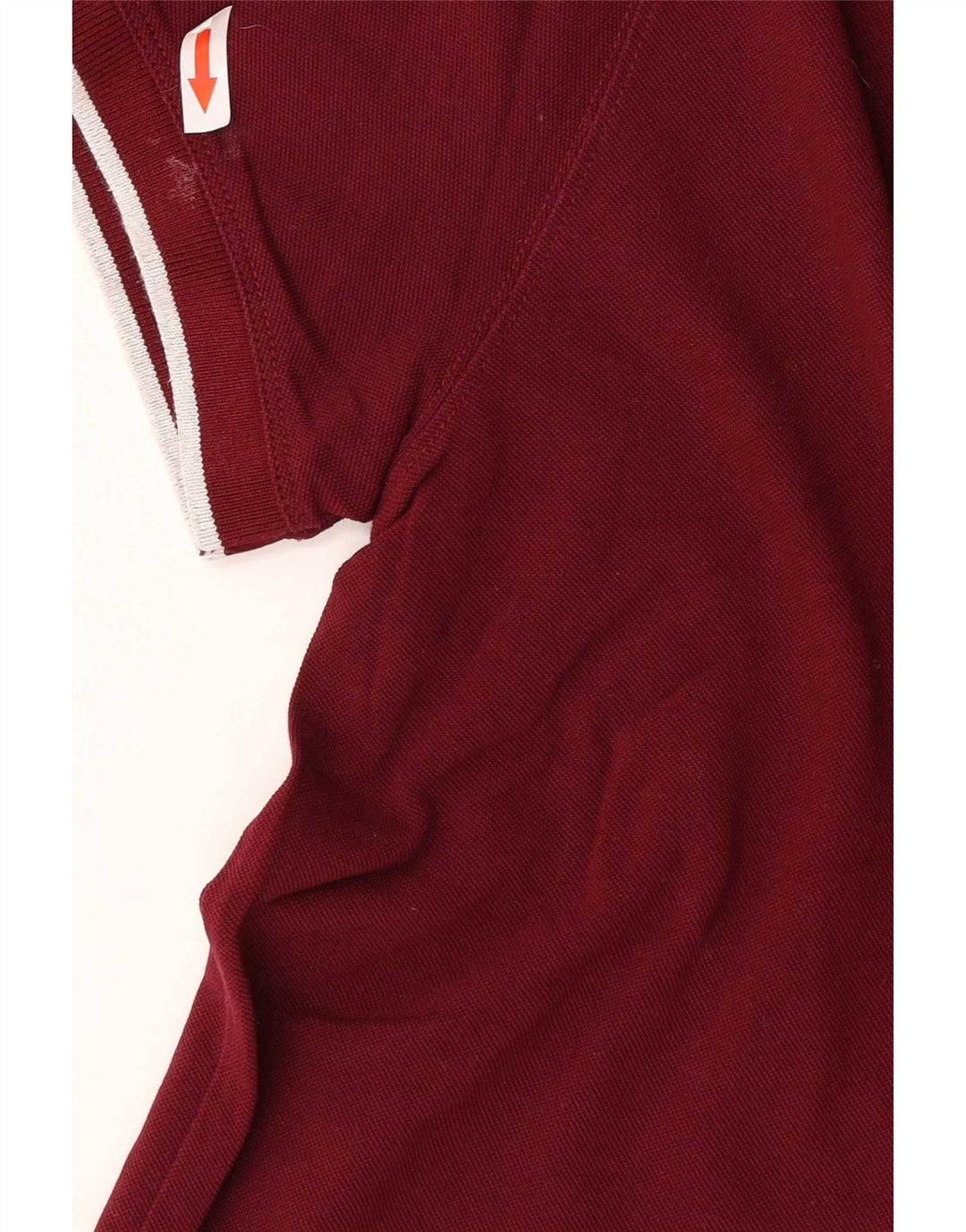 Massimo Dutti herre poloshirt Medium Bourgogne stribet bomuld