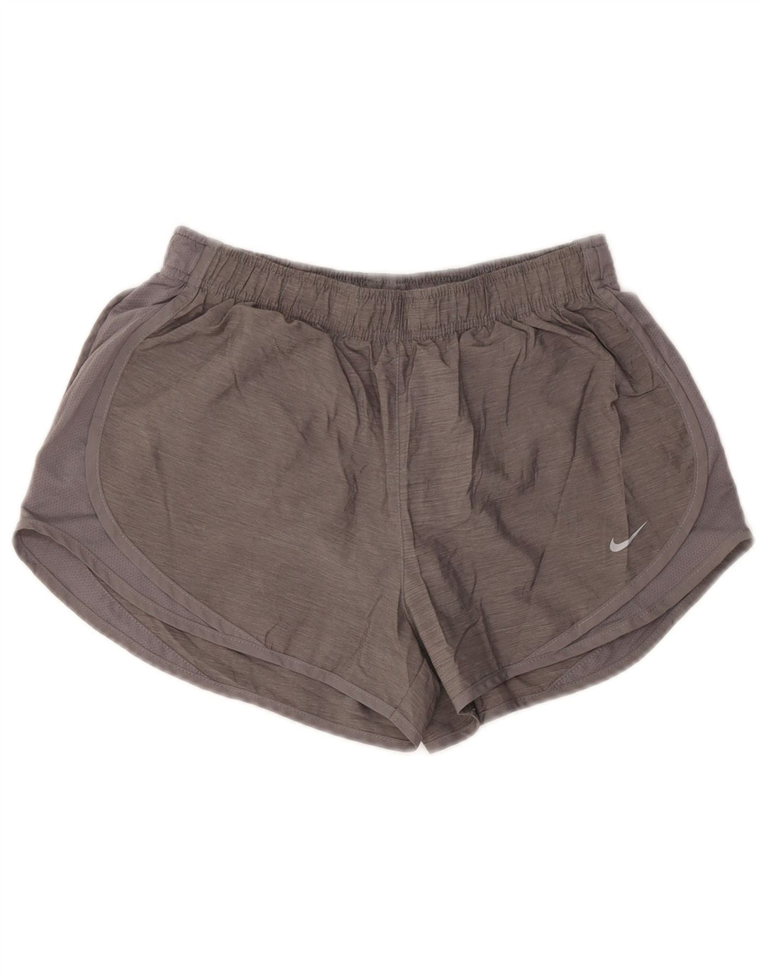 NIKE Dri Fit sportsshorts til kvinder UK 14 mellemgrå polyester