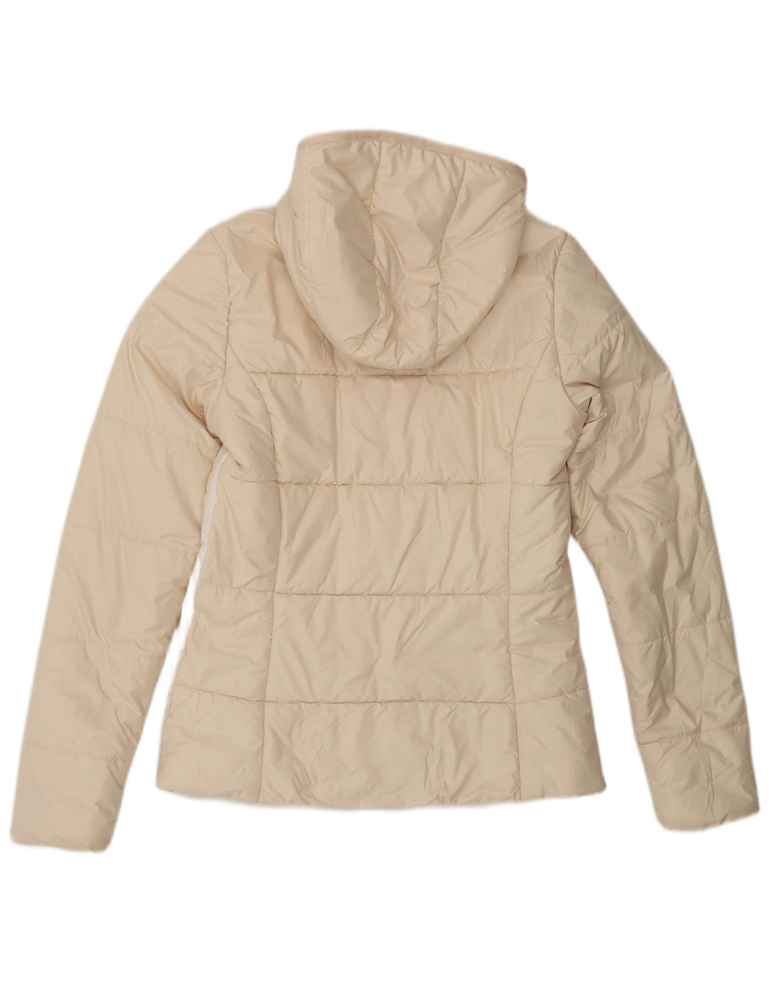 Adidas hættejakke til kvinder UK 10 Small Beige Colourblock Polyester