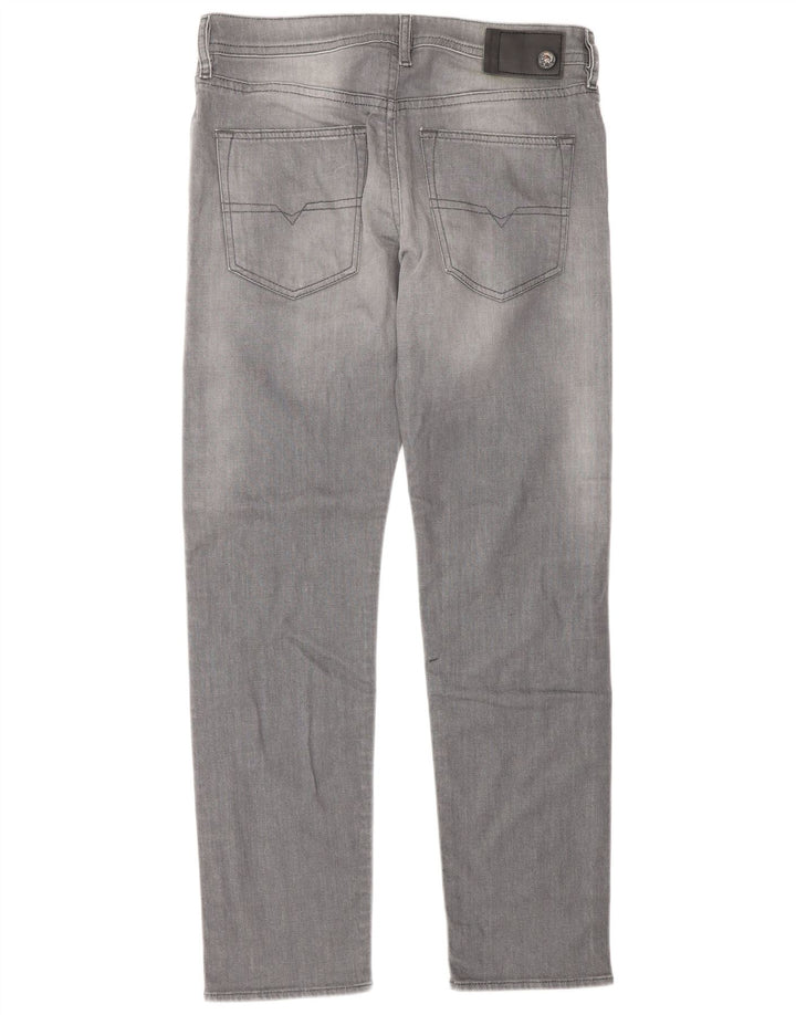 Diesel Straight Jeans til mænd W30 L30 Grå Bomuld