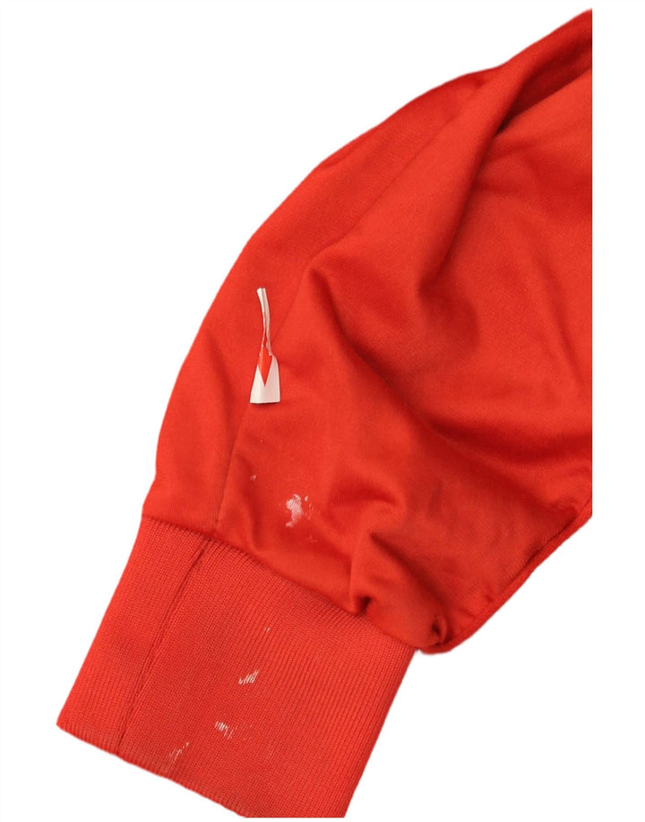 Kappa Dame Grafisk Træningsdragt Top Jacket UK 10 Lille Rød Polyester