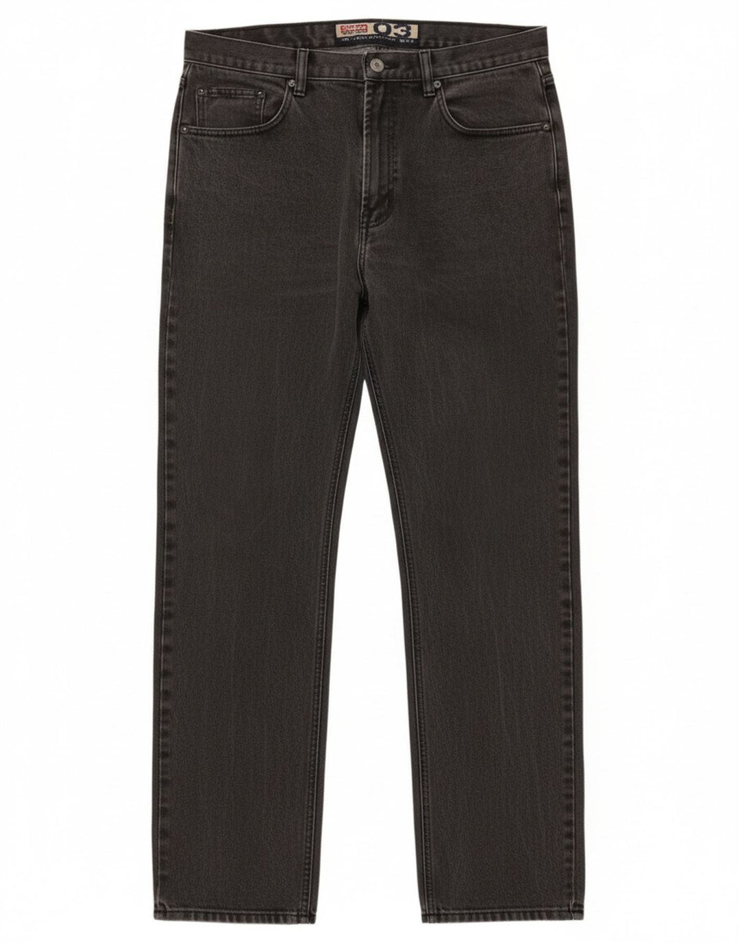 Jinglers Straight Jeans til mænd W35 L34 Grå bomuld