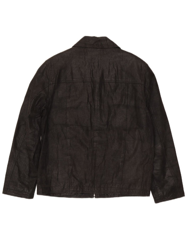 I Extenso Herre Læderjakke UK 38 Medium Sort