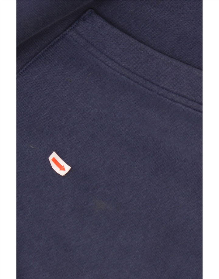 NIKE Mens Hoodie Jumper XL Navy Blue Cotton