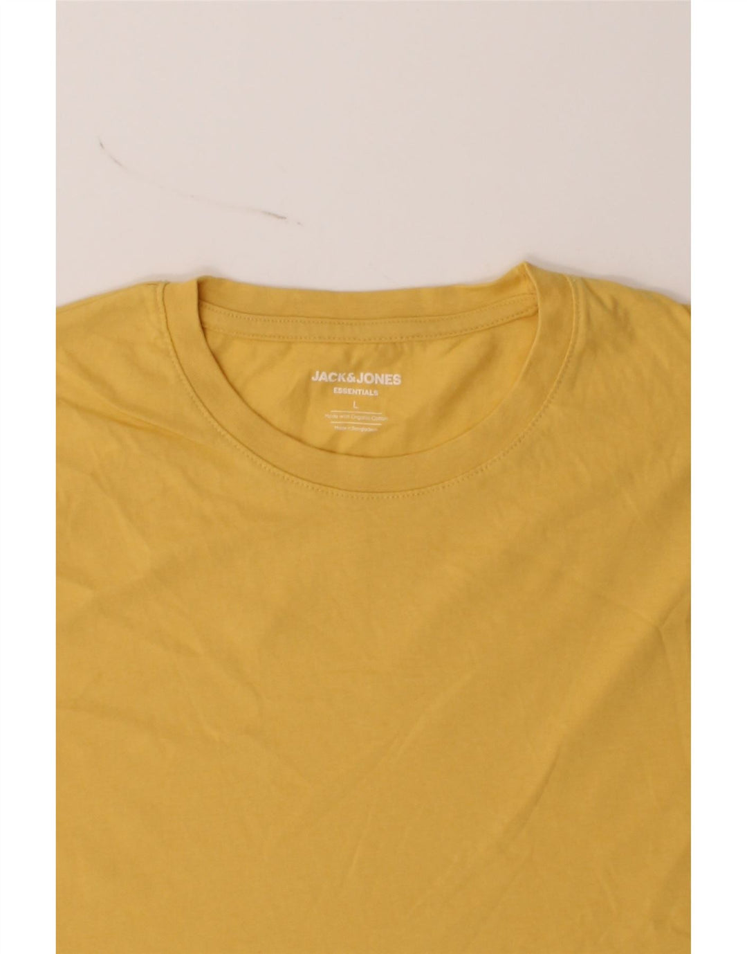 JACK & JONES Mens T-Shirt Top Large Yellow Cotton Vintage Jack & Jones and Second-Hand Jack & Jones from Messina Hembry 