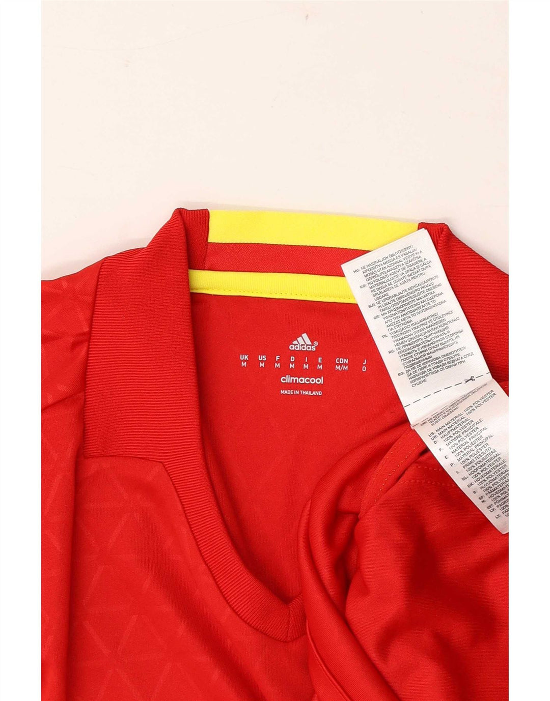 Adidas Herre Climacool T-Shirt Top Medium Rød Polyester