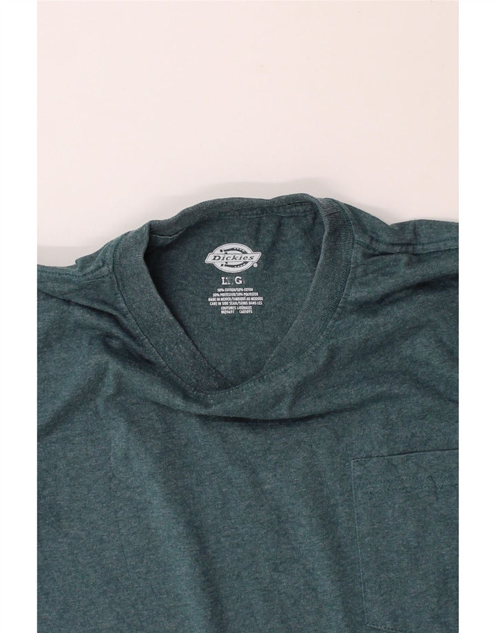 DICKIES Mens T-Shirt Top Large Blue Cotton Vintage Dickies and Second-Hand Dickies from Messina Hembry 