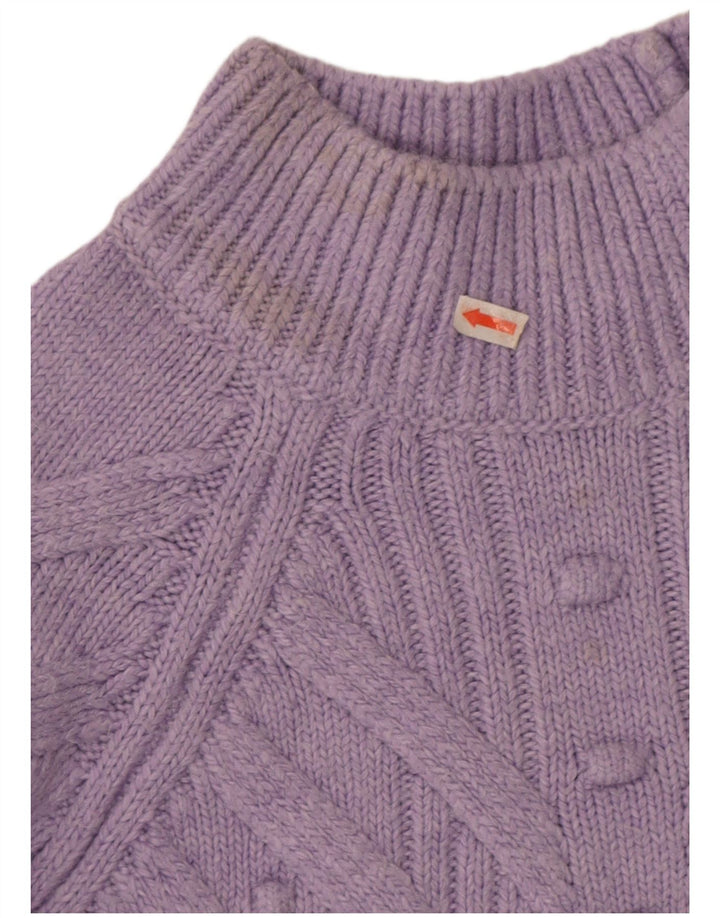 Marks & Spencer Dame Turtle Neck Jumper Sweater UK 14 Medium Purple