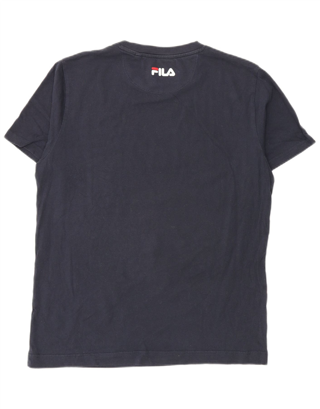 Fila Herre Grafisk T-Shirt Top Medium Navy Blue