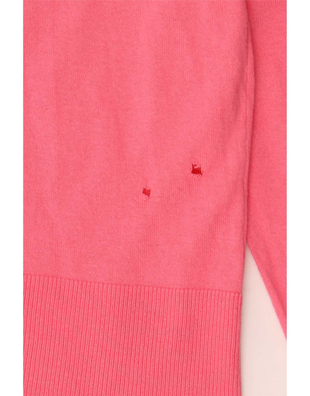 Oasis Womens Crop Cardigan Sweater UK 12 Medium Pink Bomuld